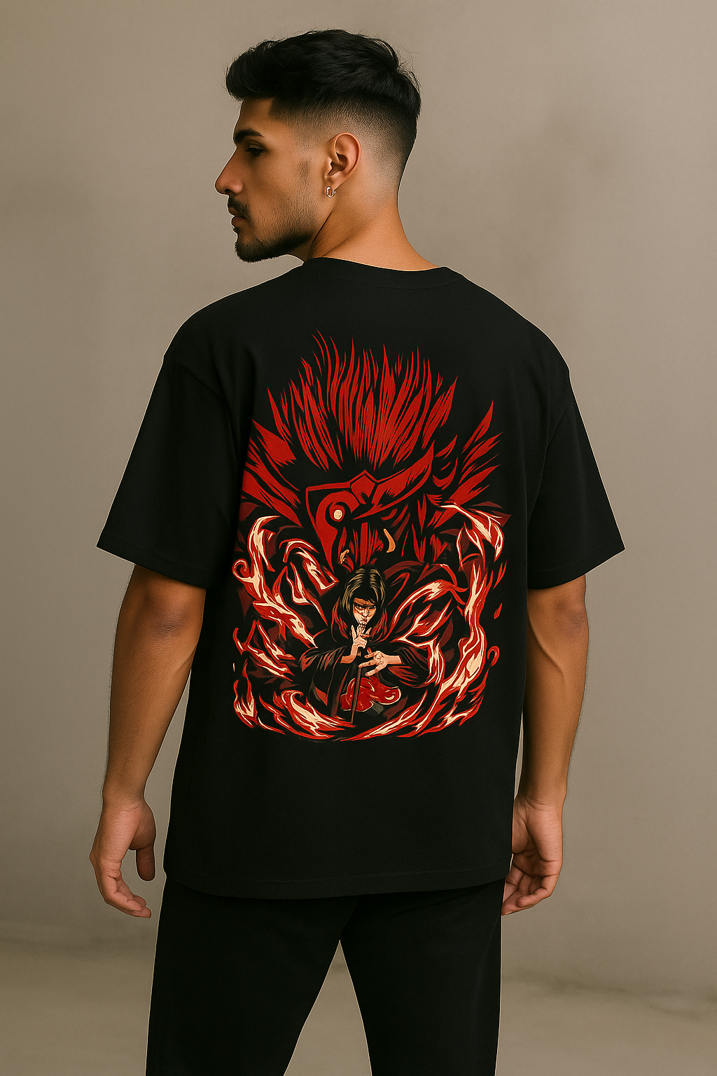 NARUTO- Printed Oversized Tshirt For Comfortable Wear