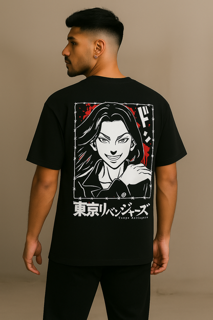 Keisuke Baji TOKYO REVENGERS - Printed Oversized Tshirt