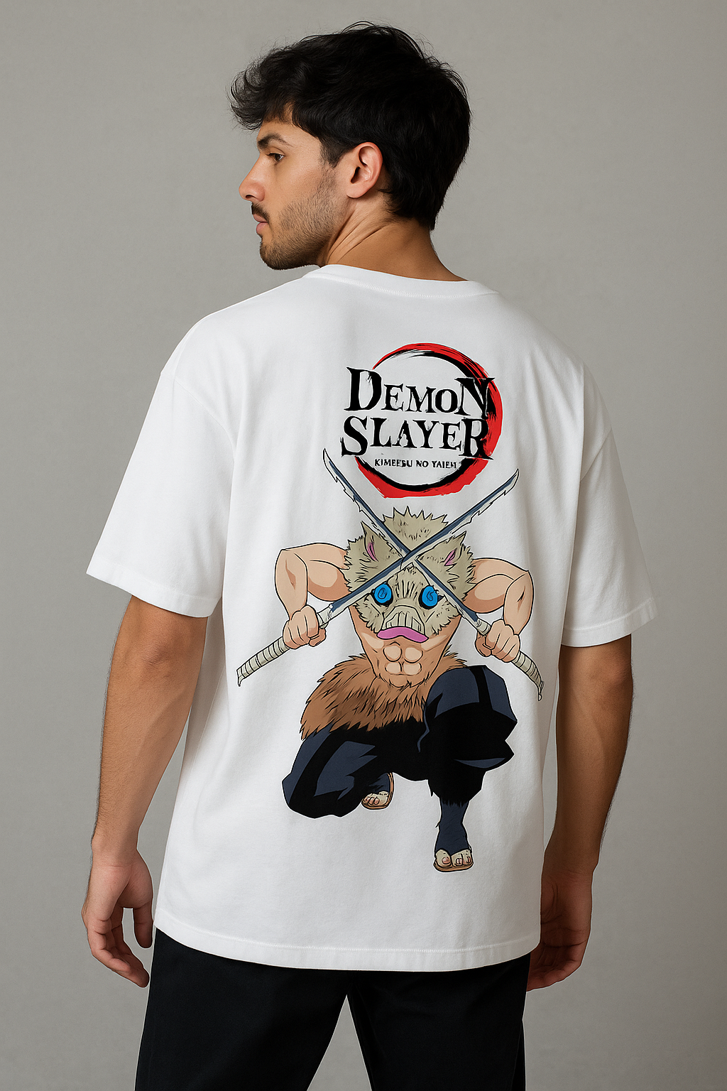 DEMON SLAYER - Printed Oversized Tshirt For Real Aesthetic people