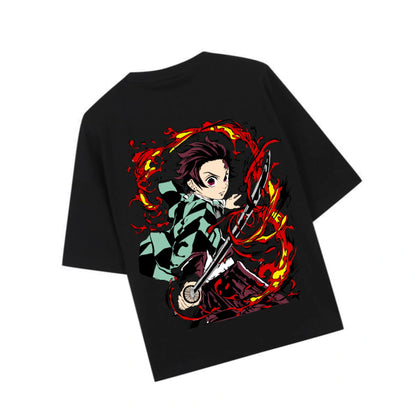 DEMON SLAYER - Printed Oversized Tshirt For Real Aesthetic people