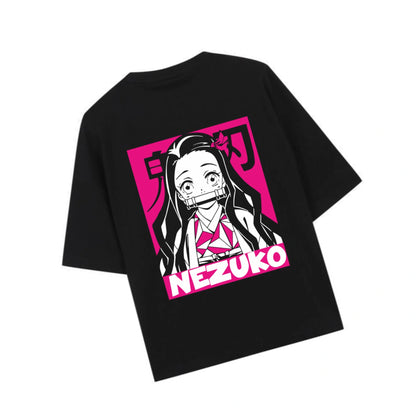 DEMON SLAYER - Printed Oversized Tshirt For Real Aesthetic People