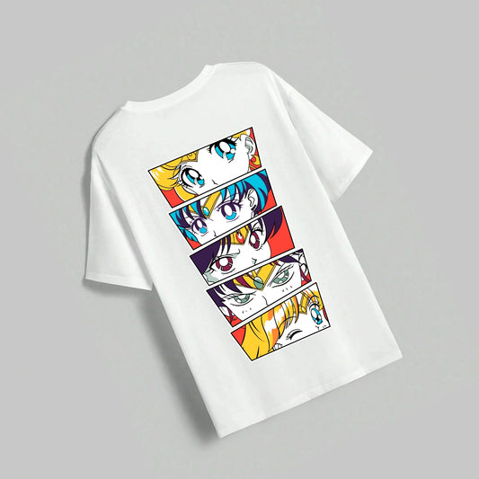 SAILORMOON - Printed Oversized Tshirt For Comfortable Wear
