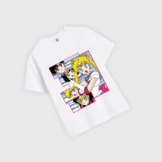 SAILORMOON - Printed Oversized Tshirt For Comfortable Wear