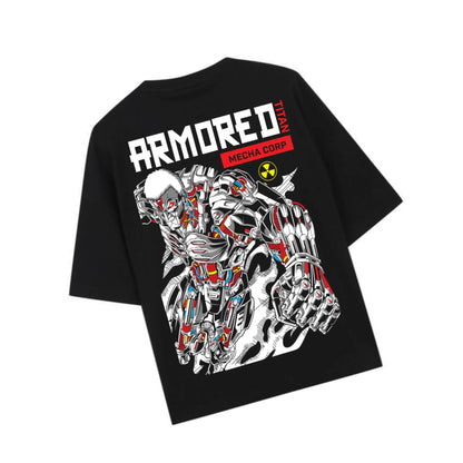 ARMORED TITAN - Printed Oversized Tshirt